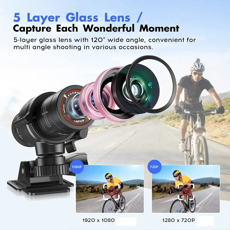 Montajes para casco y bicicleta