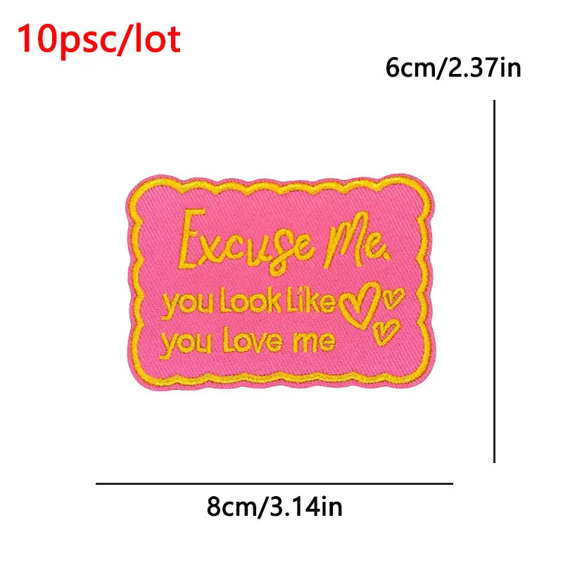 Parche termoadhesivo bordado letras para ropa – Pack - imagen 3