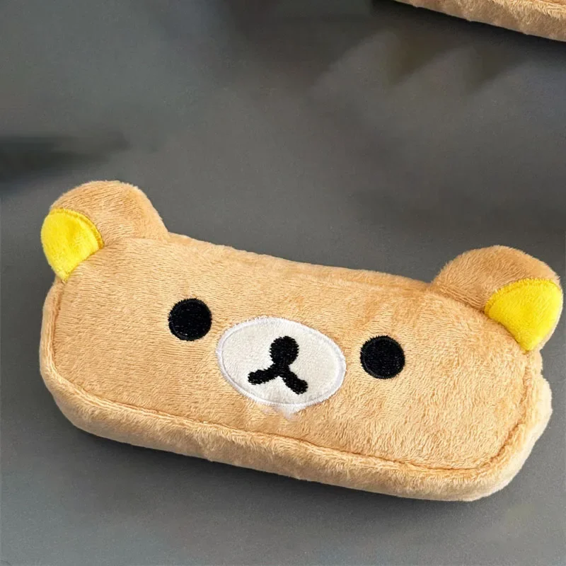 Organizador escolar kawaii con cremallera y detalles