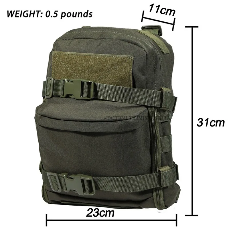 Bolsa de hidratación táctica exterior con cremallera y funda - imagen 4