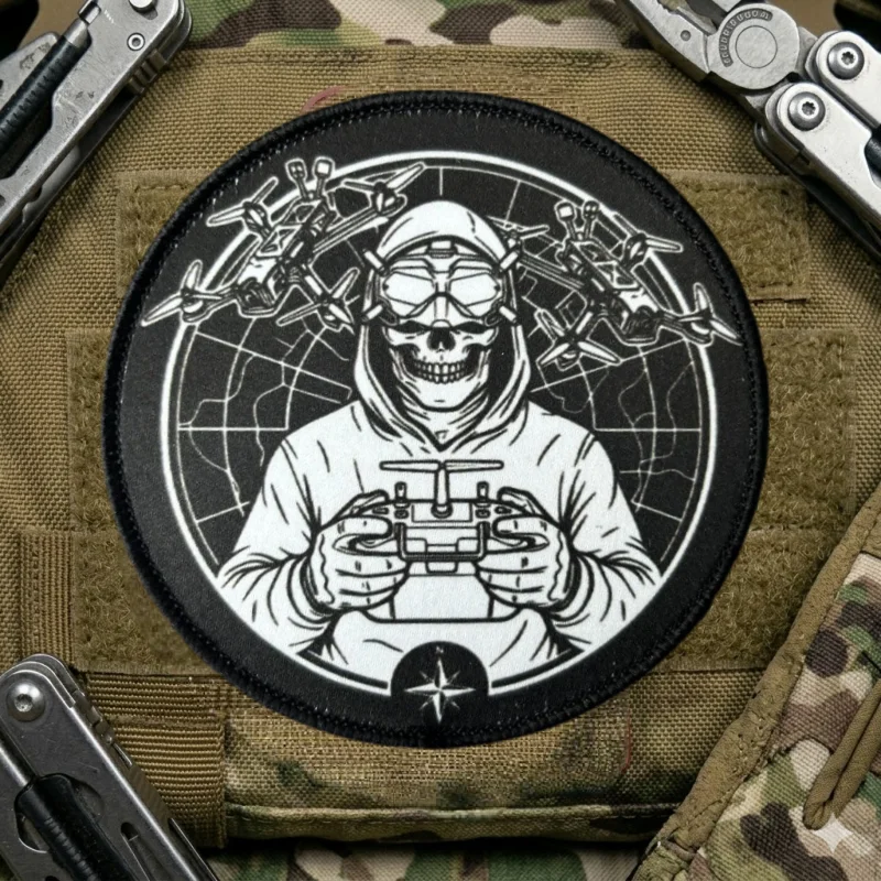 Parche táctico moral operador de drones gancho y bucle - imagen 2