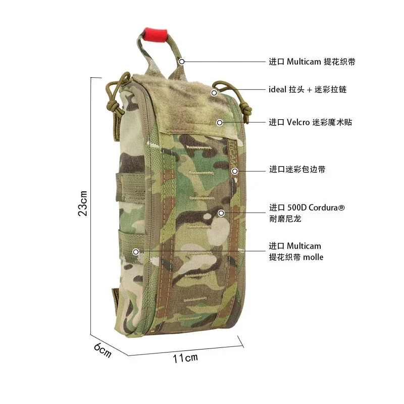 Multicam bolsa médica táctica MOLLE EDC botiquín primeros auxilios - imagen 2