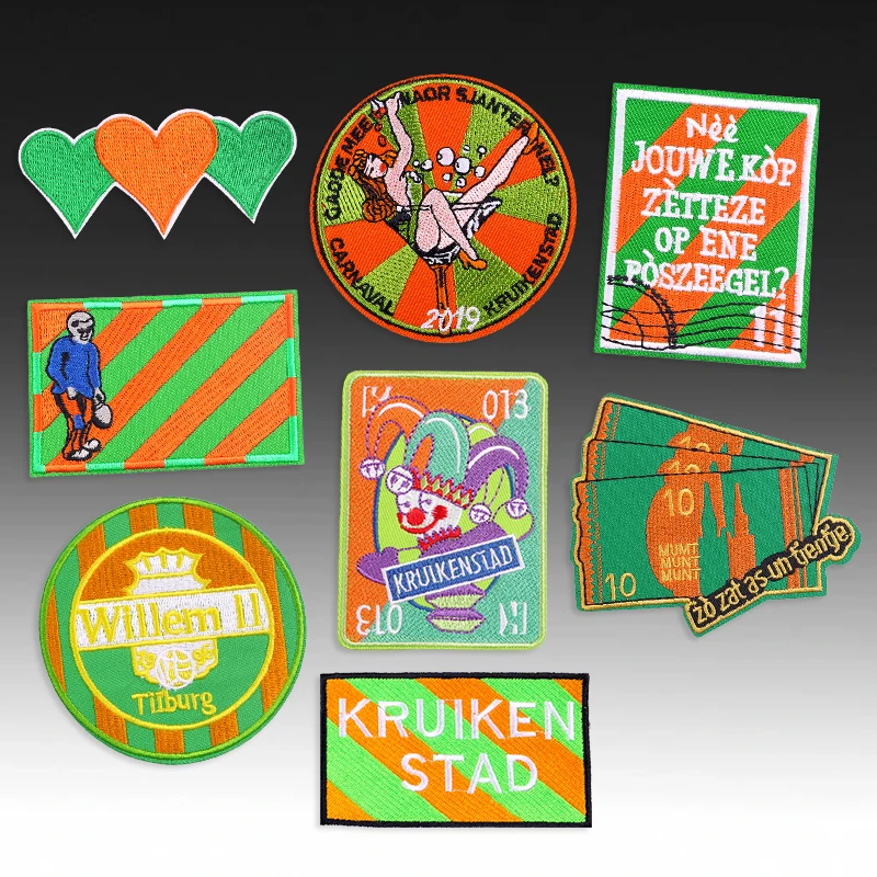 Kruikenstad Embleem parches bordados para planchar Países Bajos carnaval - imagen 5