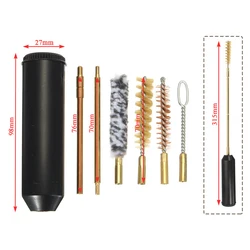 Kit limpieza armas – 6 piezas para pistola 9mm y AR15 M4