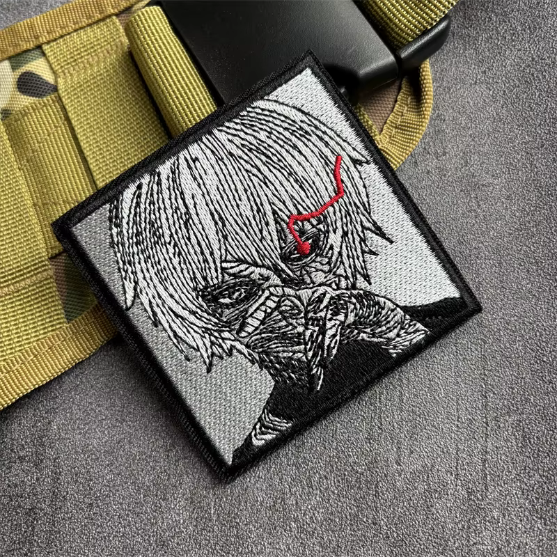 Parche táctico bordado anime con velcro gancho y bucle para mochila - imagen 4