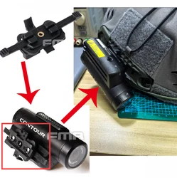 FMA adaptador contorno casco táctico con soporte de riel para cámara