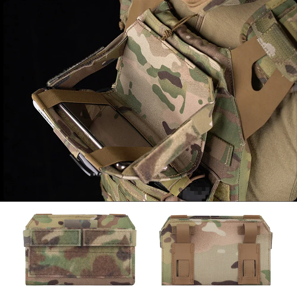 Panel frontal MOLLE con soporte para teléfono táctico plegable - imagen 2