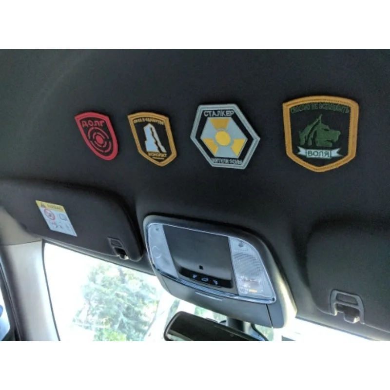 Parches bordados tácticos calavera STALKER con emblemas militares - imagen 3