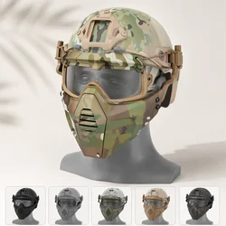 Máscara táctica con gafas extraíbles para airsoft y paintball