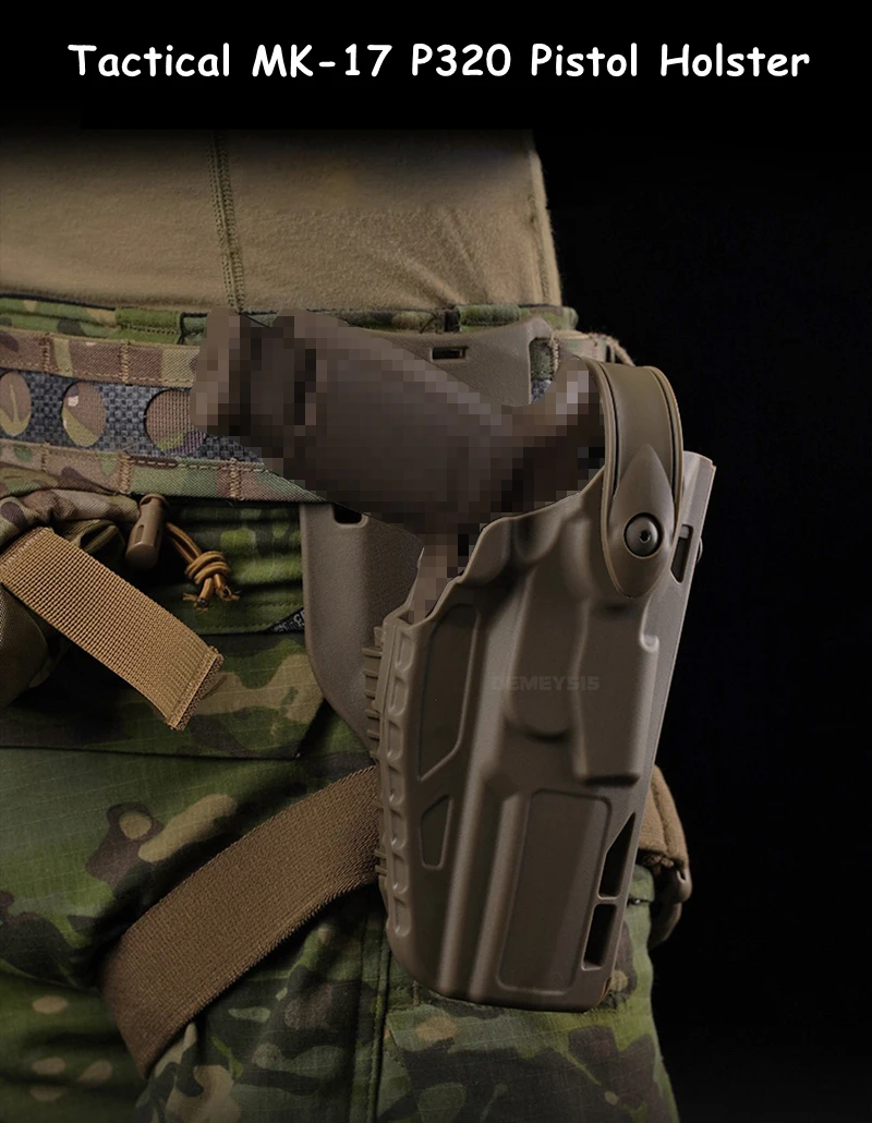 Vista general de la funda táctica para pistola