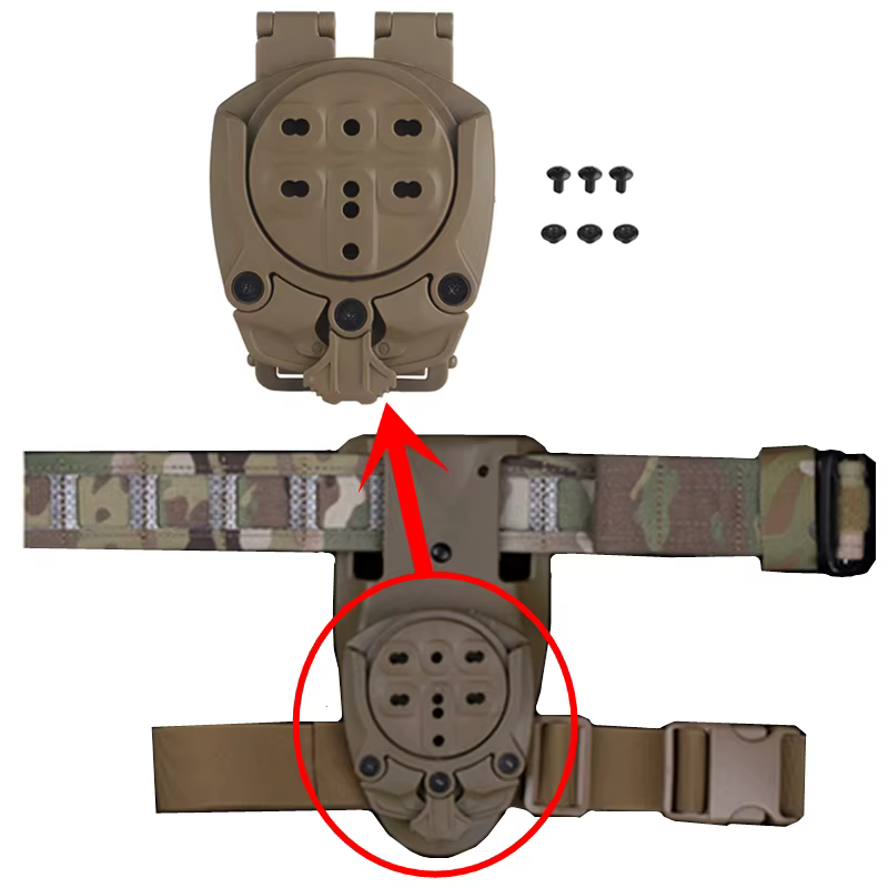 Base giratoria 360° para funda de pistola Airsoft con montaje modular - imagen 2