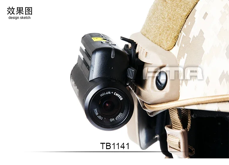 FMA Contour soporte para casco con cámara de acción compatible - imagen 4