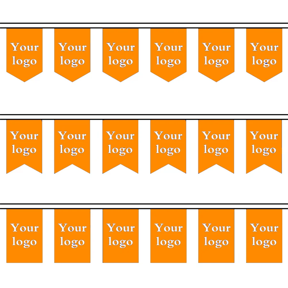 Banderola guirnalda de tela personalizable para fiestas y cumpleaños