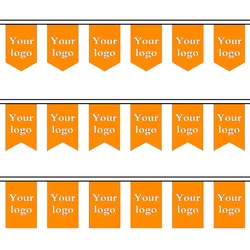 Banderola guirnalda de tela personalizable para fiestas y cumpleaños