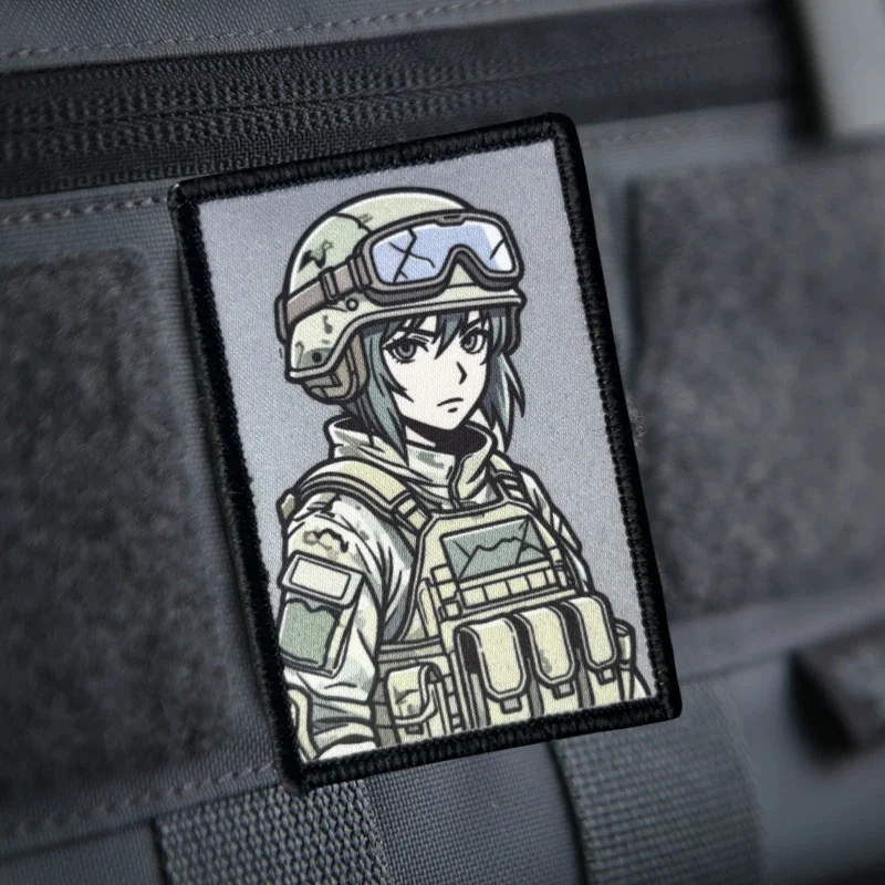 Parche táctico militar morale chica velcro para ropa y mochila - imagen 5