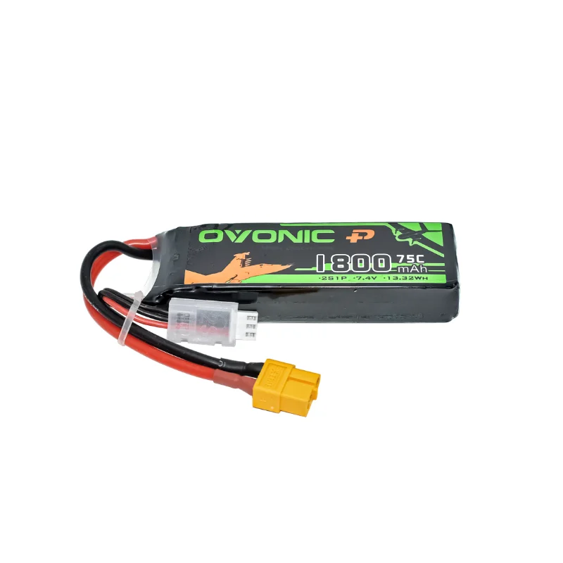 Batería LiPo 2S OVONIC 7,4 V 1800 mAh 75C FPV RC helicóptero - imagen 3