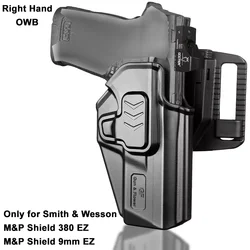 Smith & Wesson M&P Shield 380 9mm Funda Derecha con Bloqueo de Sonido