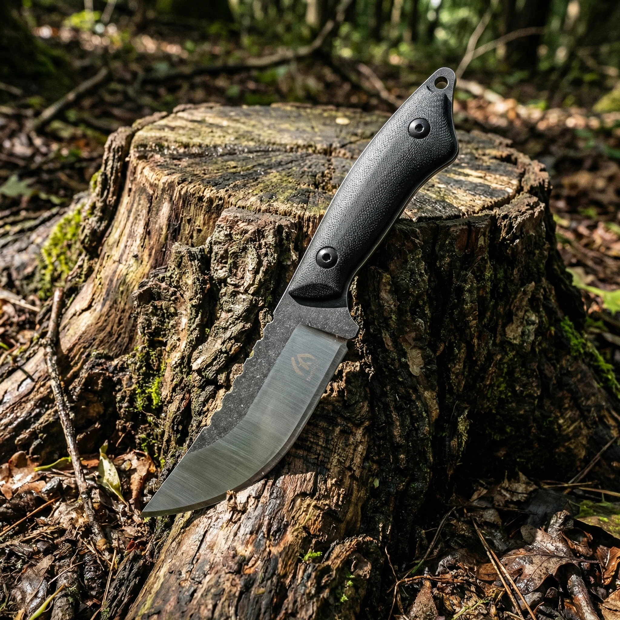 Cuchillo de supervivencia fijo acero con funda exterior - imagen 3