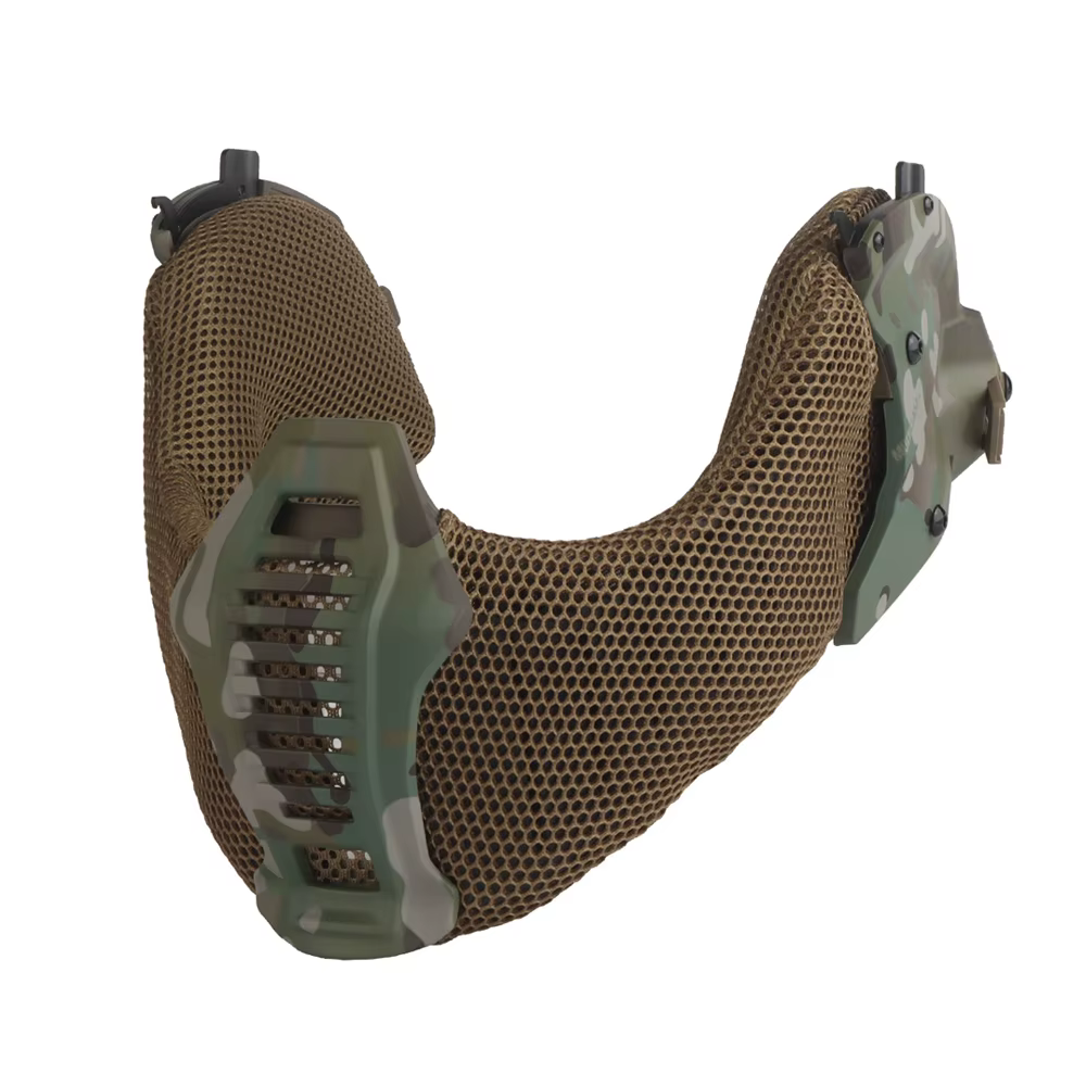 Casco táctico Wendy 3.0 con media máscara protección auditiva y bucal