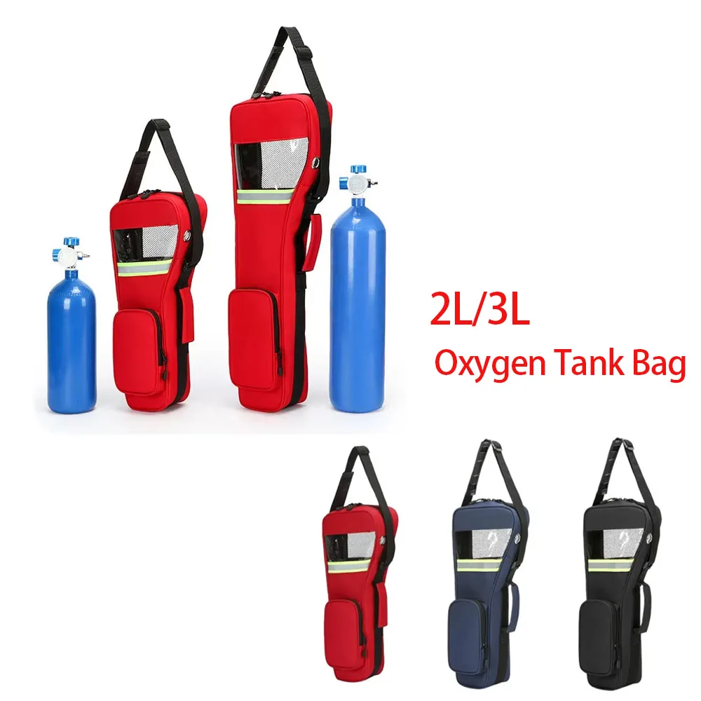 Bolsa hombro para bombona oxígeno Oxford, correa ajustable
