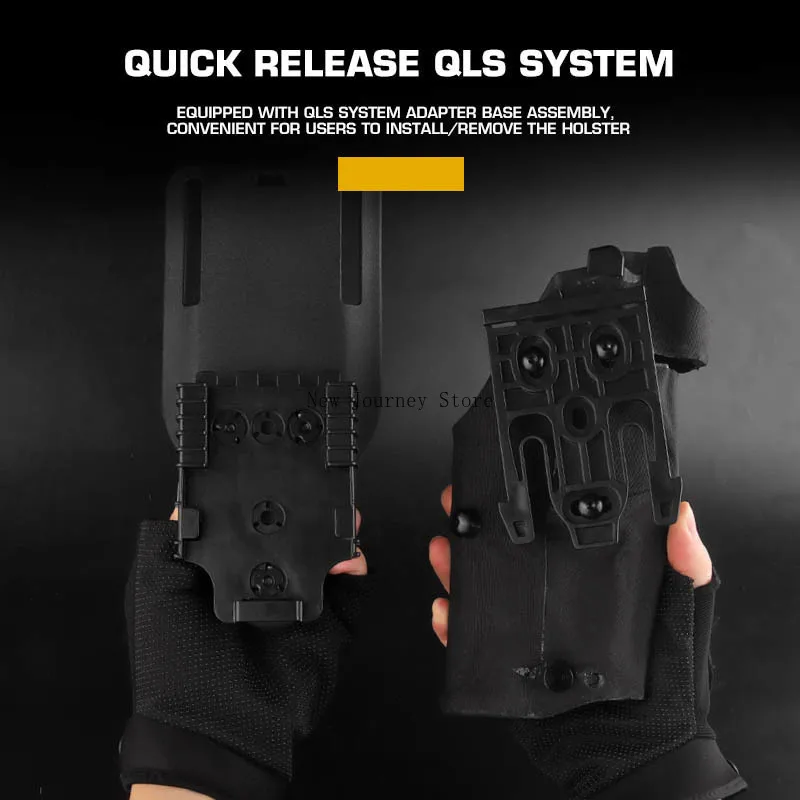 Funda táctica Glock G17/G19 con adaptador QLS para X300 - imagen 3