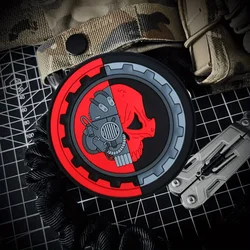 Parche táctico calavera mecánica velcro veteran MOLLE