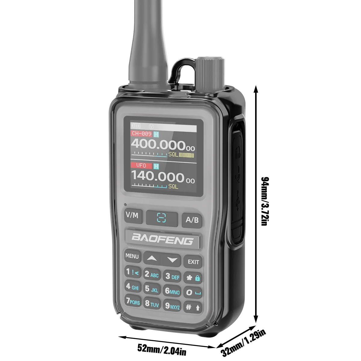 ABBREE UV-5R MINI funda protectora walkie talkie resistente agua polvo - imagen 2