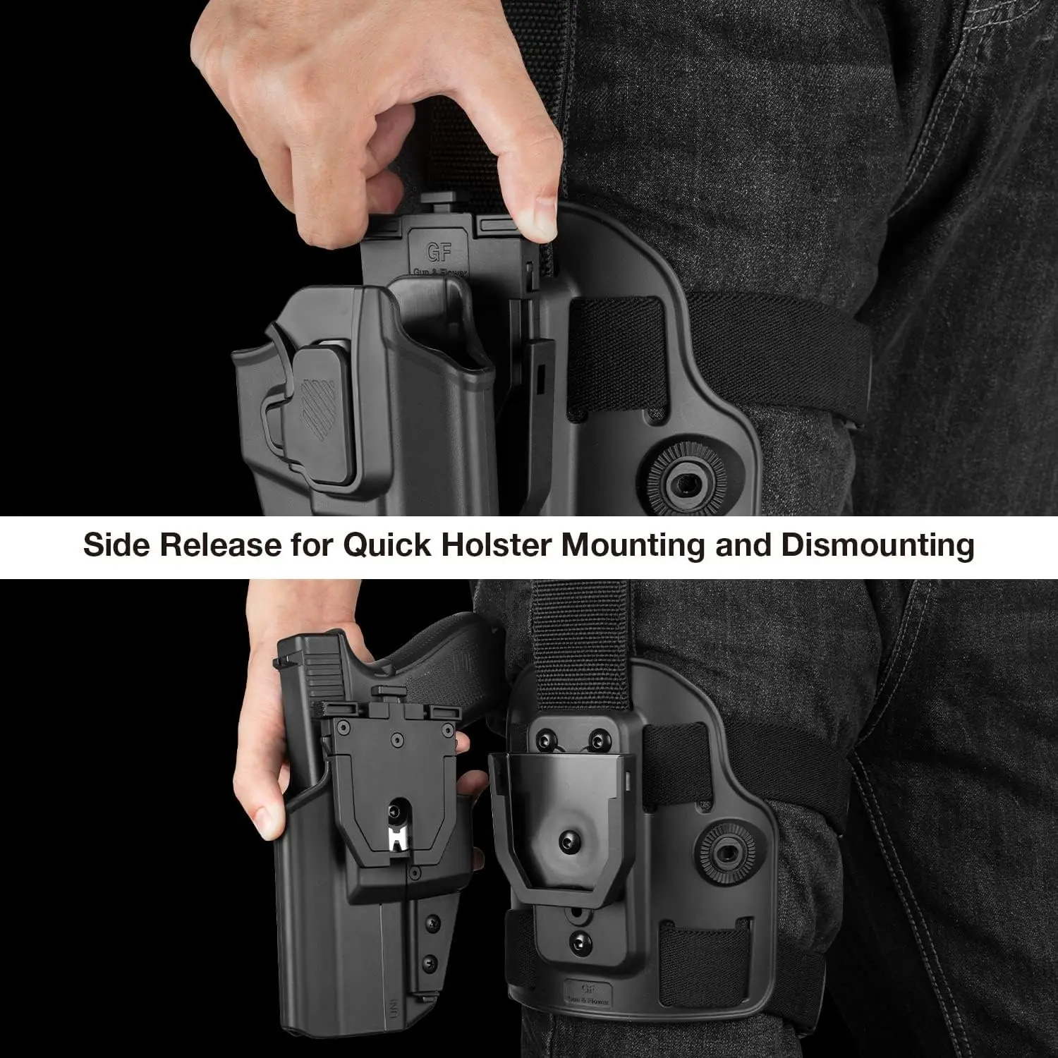 Glock P365 funda de pierna Nivel II universal para pistola - imagen 3