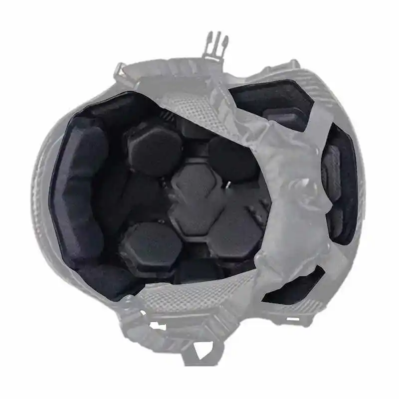 Almohadilla casco de caza Wendy viscoelástica transpirable desmontable