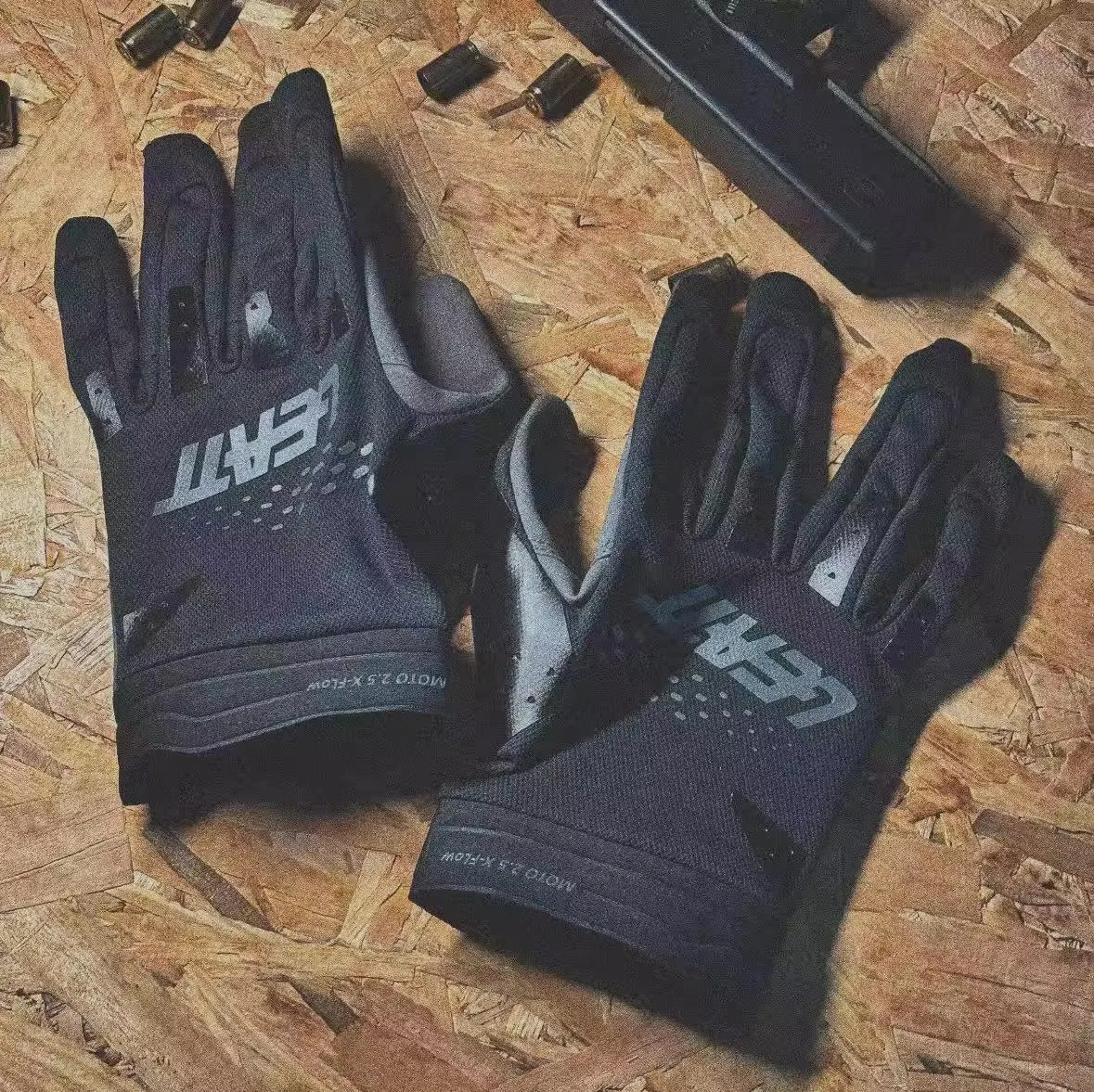 Guantes de tiro tácticos antideslizantes resistentes desgaste gris - imagen 4