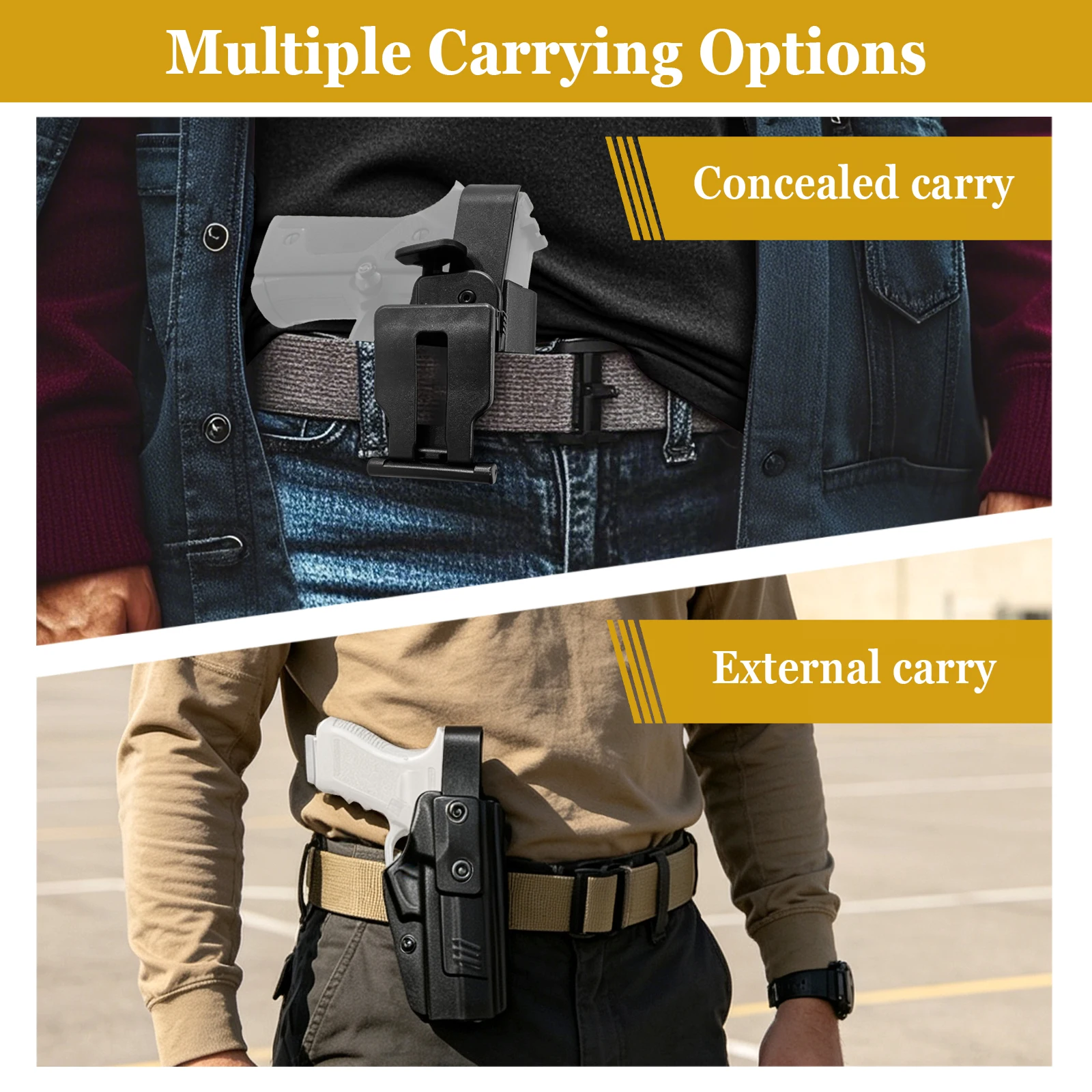 Funda táctica de pistola IWB/OWB adaptable extracción rápida 92G - imagen 2