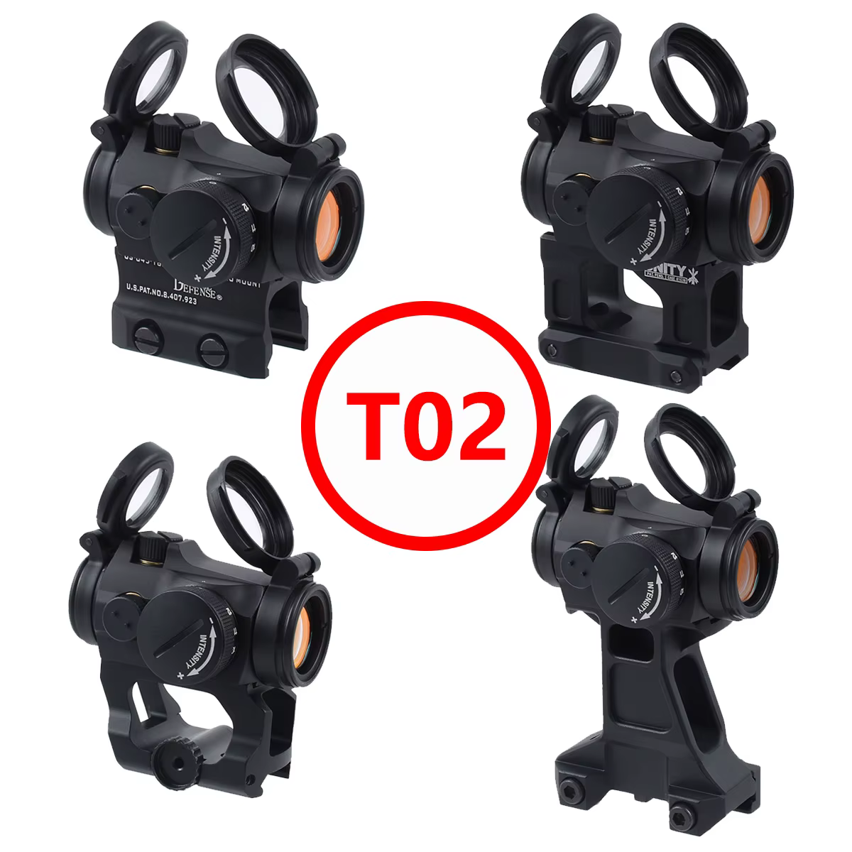 Mira réflex AIM T02 2MOA con punto rojo y montaje Unity Optic - imagen 5