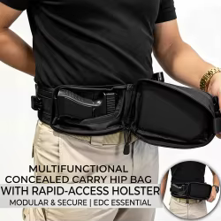 Riñonera táctica oculta para pistola antirrobo EDC