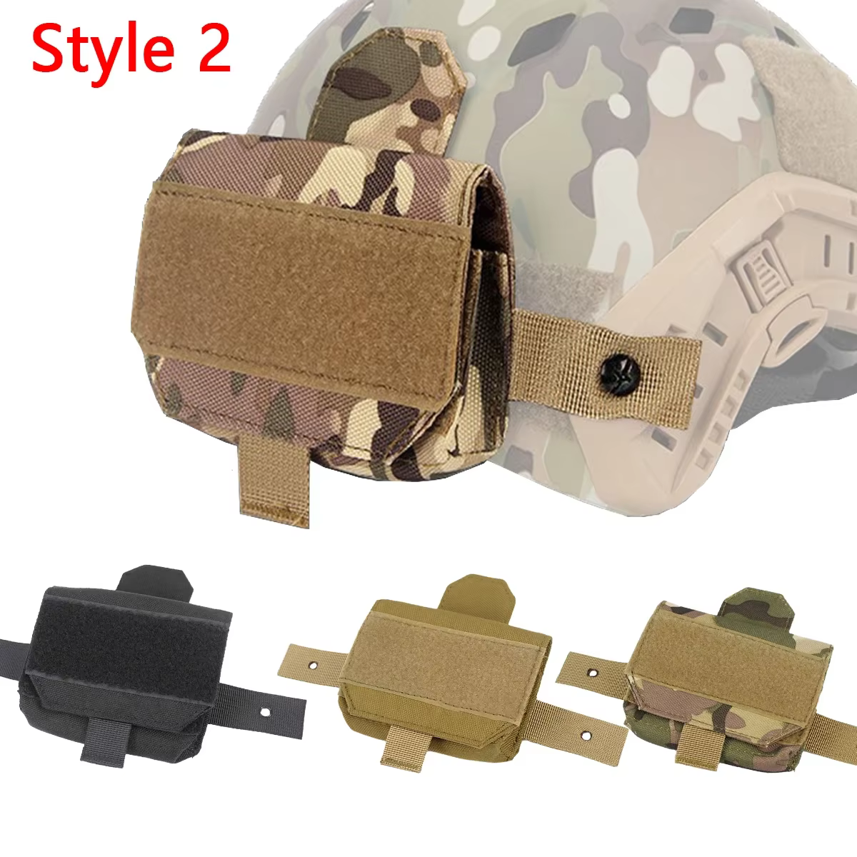 Bolsa de contrapeso para casco táctico MOLLE batería caza rápida - imagen 2