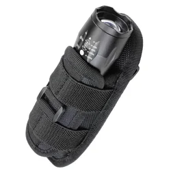 Funda linterna táctica giratoria con clip mosquetón para cinturón