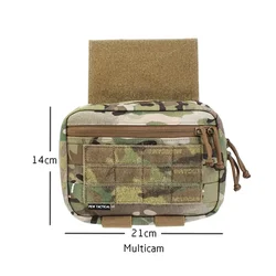 Chaleco táctico con bolsa pectoral y abdominal MOLLE