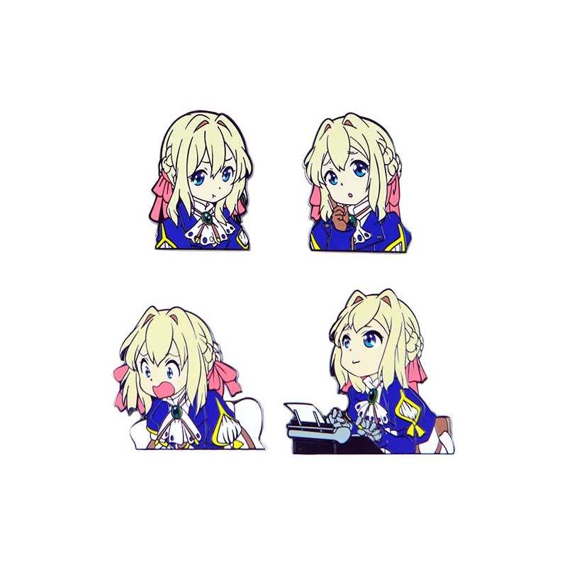Parche metálico bordado Violet Evergarden MOLLE compatible para mochila - imagen 5