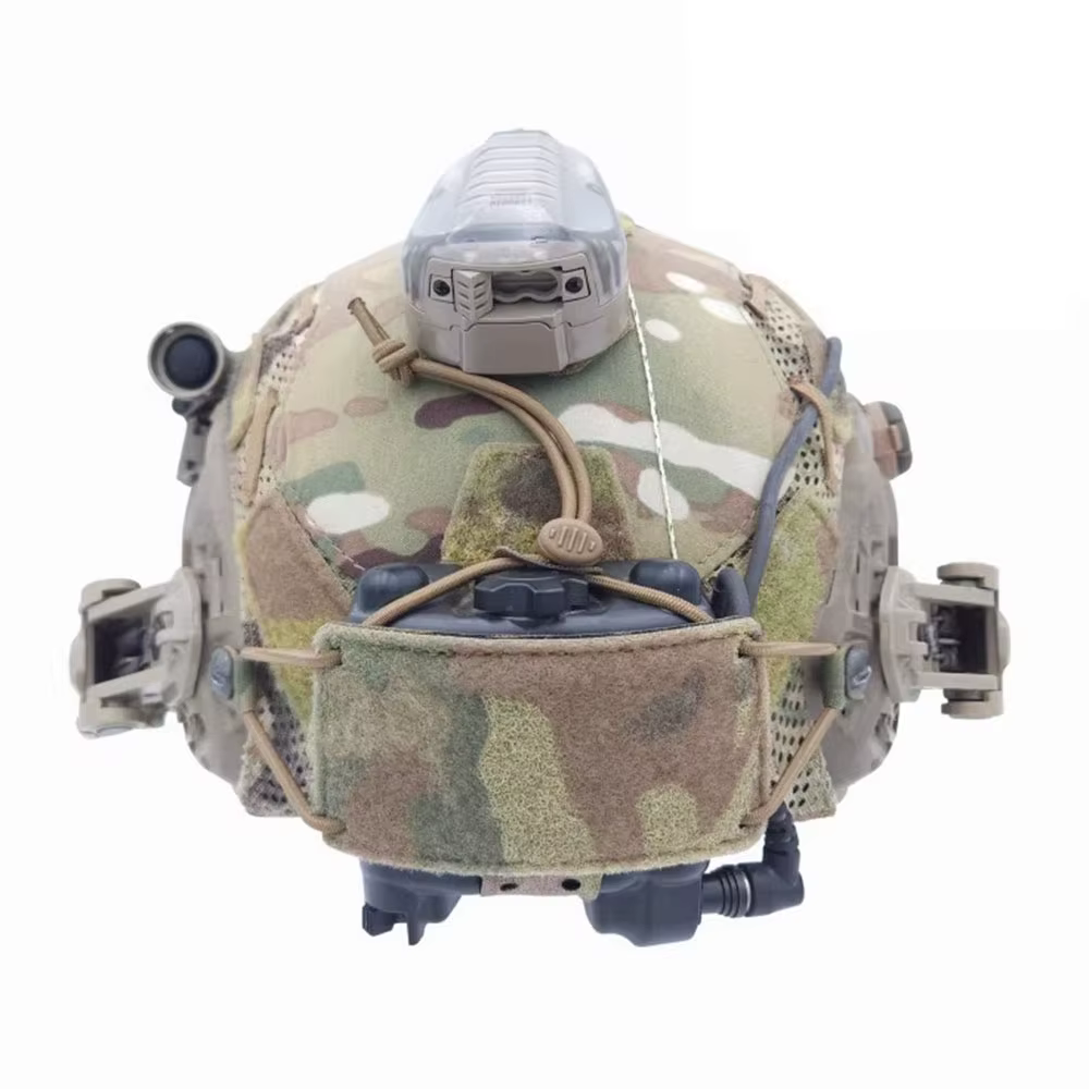 Casco táctico con NVG y soporte de batería, estuche incluido