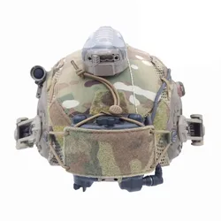 Casco táctico con NVG y soporte de batería, estuche incluido