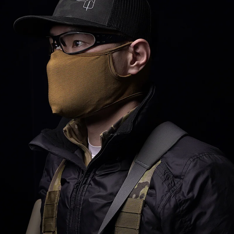 Balaclava táctica transpirable de media cara tipo bandana para airsoft - imagen 5