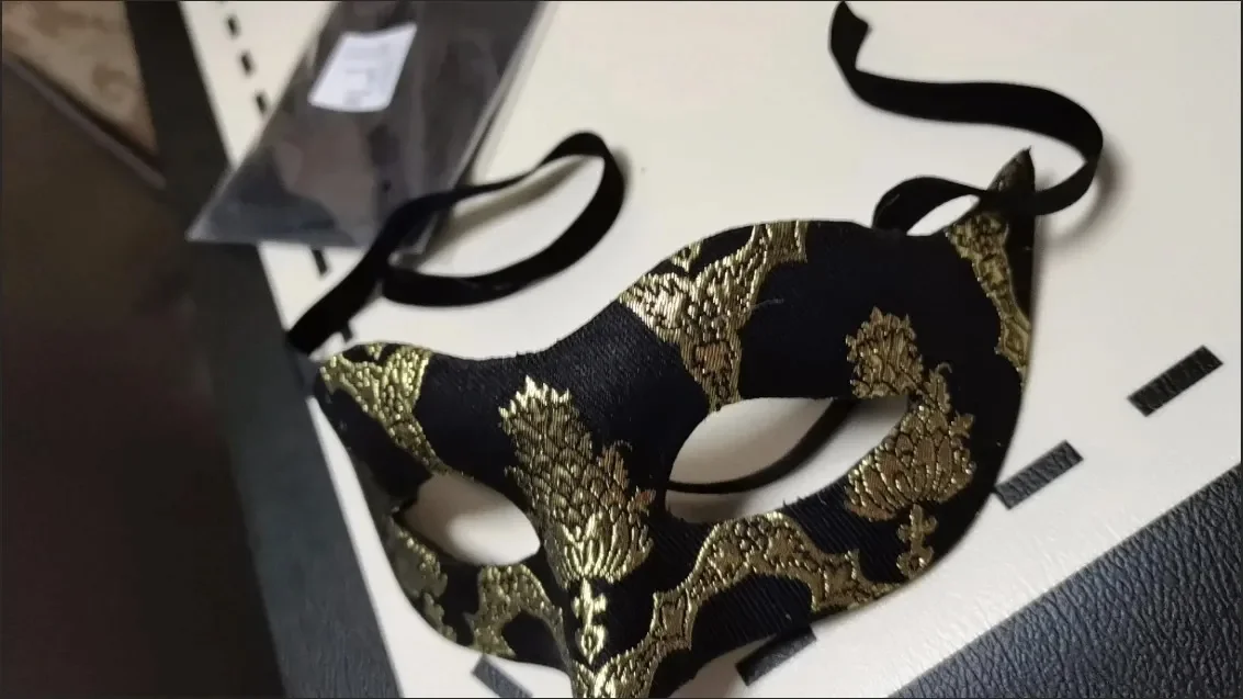 Máscara facial retro para fiesta y evento temático