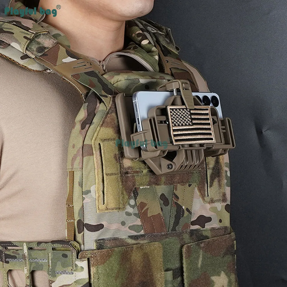 Soporte táctico MOLLE para teléfono móvil plegable compacto - imagen 3