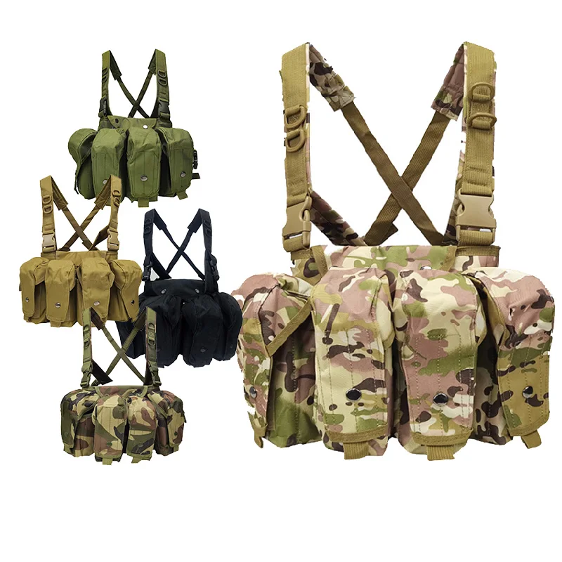 Chaleco táctico MOLLE de protección para airsoft y combate exterior - imagen 3