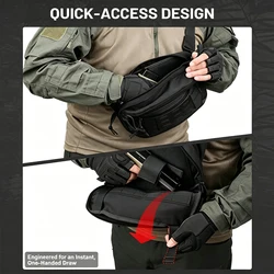 Funda táctica de pistola liberación rápida oculta riñonera