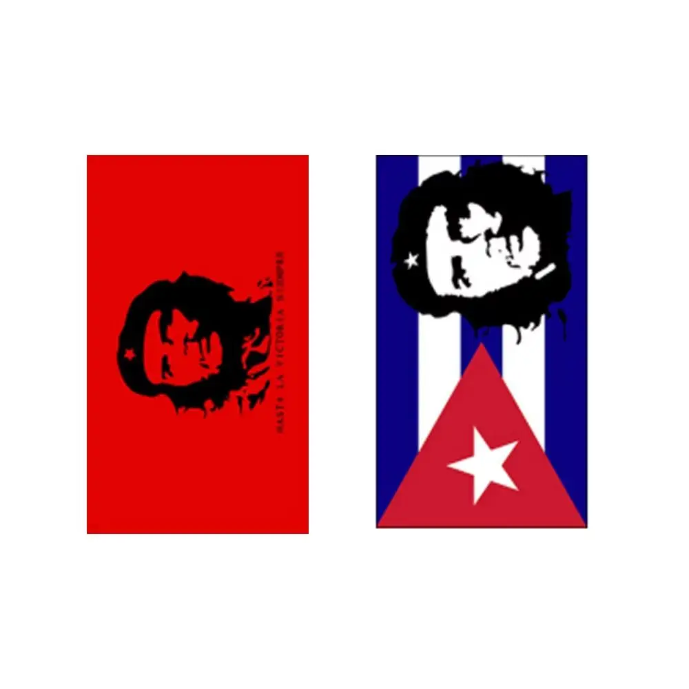 Bandera de tela El Che Guevara estampada para pared, Cuba retro - imagen 4