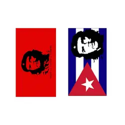 Bandera de tela El Che Guevara estampada para pared, Cuba retro