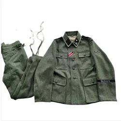 Uniforme militar de lana gris-verde estilo M43 alemán