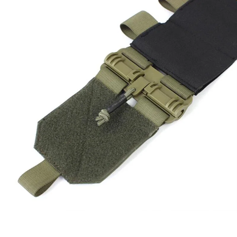 Cinturón táctico elástico para chaleco con bolsillos liberación rápida - imagen 3