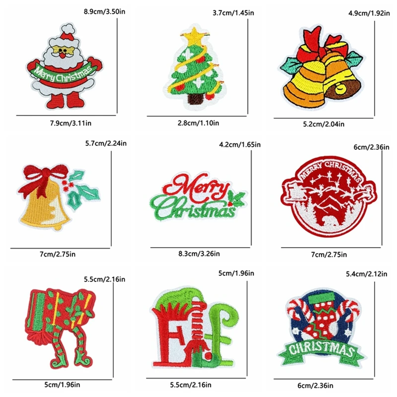 Variedad de diseños navideños del set