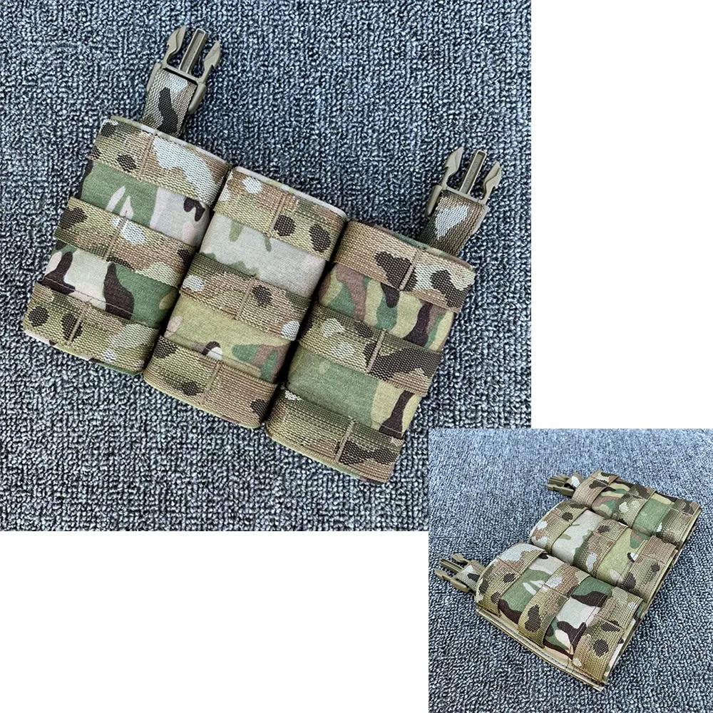 Portacargador táctico Multicam, bolsa triple para cargadores - imagen 5